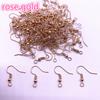 100PCS(50pair) Findings Earring Hook Coil Ear Wire DIY Jewelry Making
