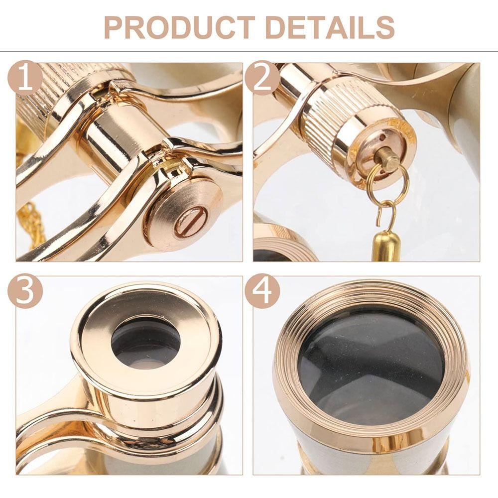 Vintage Opera Glasses Binoculars 3 X 25 Mini Binocula Fashion Theater Glasses  Outdoor