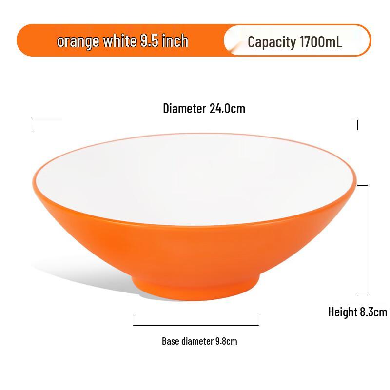 Jingyu Mei Two-Tone Melamine Noodle Bowl