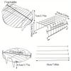 Stainless Steel Versatile Cooking Rack Use As Toast Stand Bread Rack Baking Grid Pizza Plate Grill Pot and Air Fryer Tool
