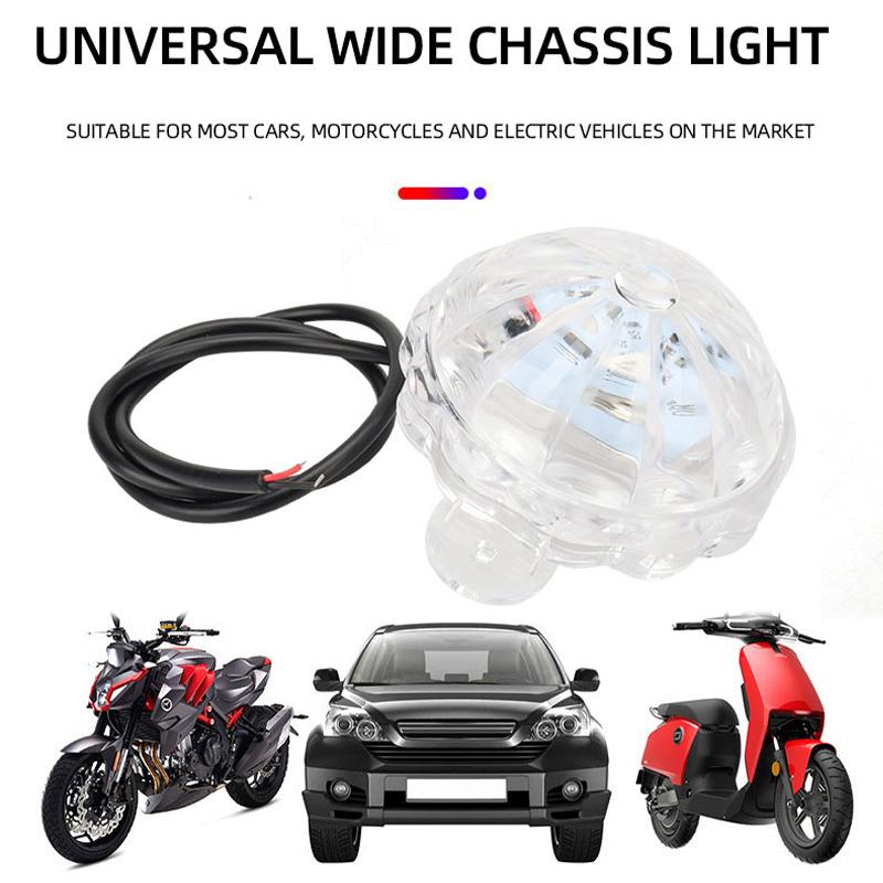1PC Motorcycle car Electric vehicle Strobe Chassis Light Floodlight Decorative light Atmosphere light Strobe RGB Universal 12V