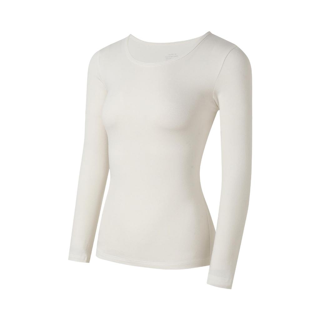 Unisex Winter Cotton Thin Underwear Set: Crew Neck Top & Pants