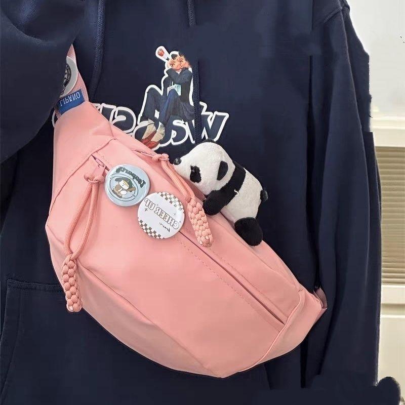 

Простая и универсальная нагрудная сумка для студентов-мужчин, спортивный рюкзак для велоспорта, повседневная поясная сумка для женщин