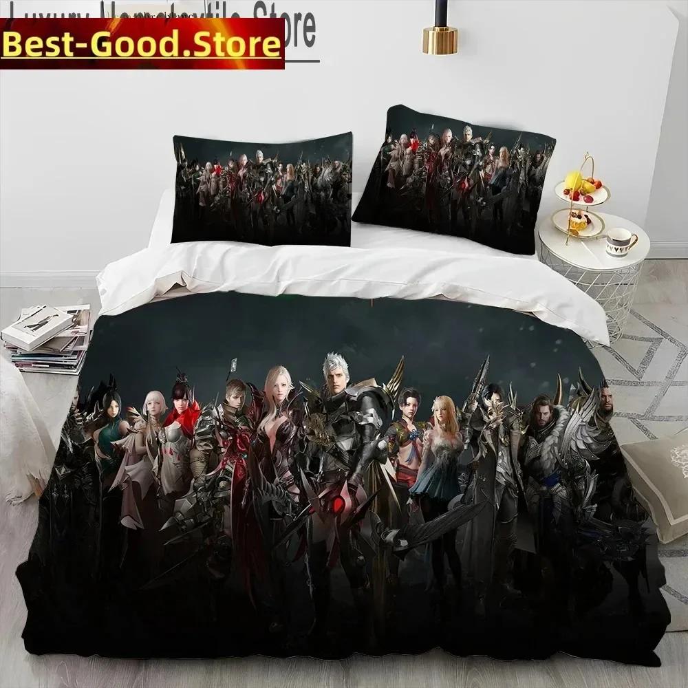 

Top 3D Lost ARK Game Gamer Bedding Set Printed Bed Set With Pillowcase Bed Duvet Cover Soft Single Double Queen Super King Size EU Single(135*200cm)3pcs