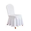 Thick Air-Layer Sun Skirt Chair Cover for Weddings, Banquets, and Conferences - No-Tie Bow Design