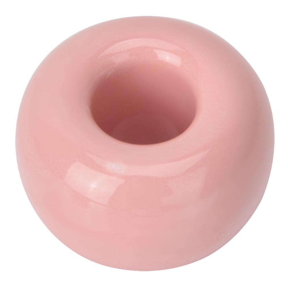 

Donut Ceramic Toothbrush Holder Novel Candy Color Cute Multifunctional Toothbrush Base Pinkish