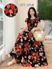 Off-Shoulder One-Neck Cotton Silk Dress Children's Summer Dress Bohemian Island Vacation Dress Travel Beach Dress