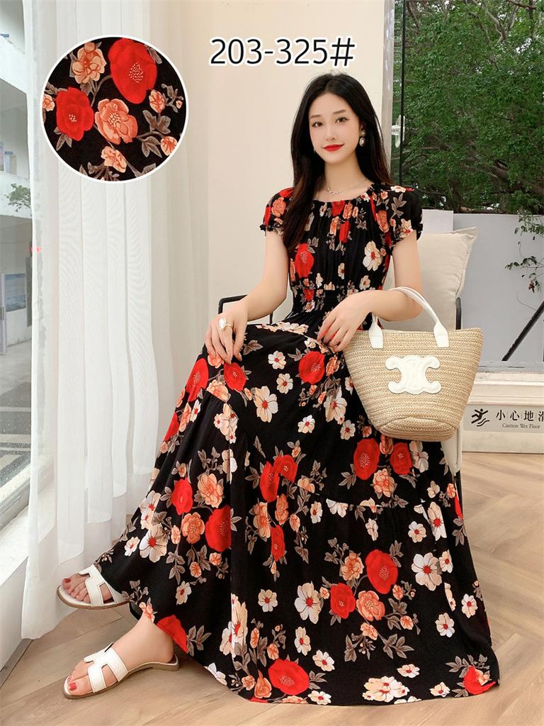 Off-Shoulder One-Neck Cotton Silk Dress Children's Summer Dress Bohemian Island Vacation Dress Travel Beach Dress