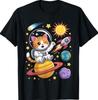 Space Themed Outer Space Moon Galaxy Astronaut T-Shirt