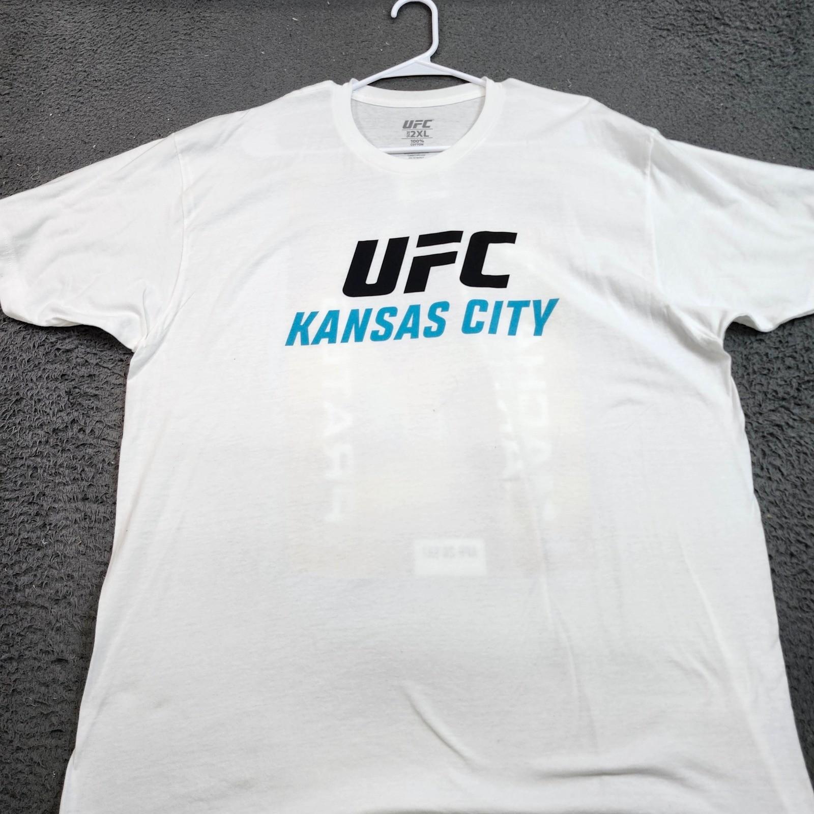 UFC Fight Night Kansas City Machado Garry vs Prates Graphic White 2XL Unisex T-Shirt XL