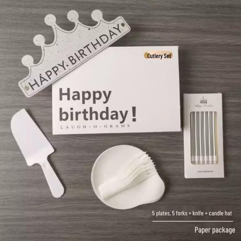 Disposable Waterdrop Paper Cake Plate Party Set