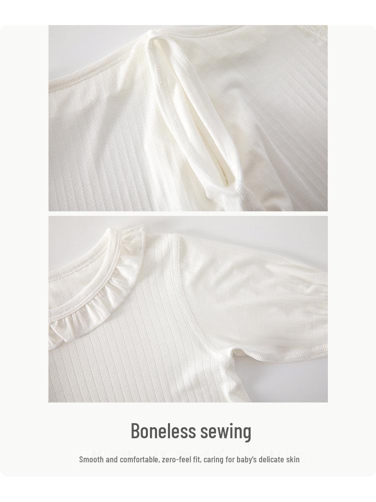 Newborn Baby Girl Long Sleeve Summer Jumpsuit - Air Conditioning Suit, Outdoor Princess Outfit, Thin Style