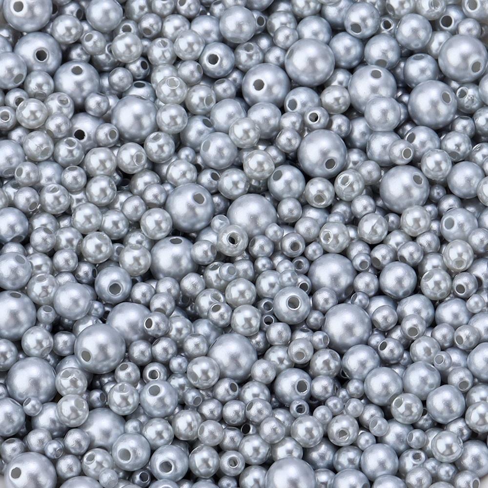 3/4/5/6/8mm ABS Imitation Pearl Beads Color Loose Round Beads For Jewelry Making DIY Handmade Necklace Bracelet Accessories