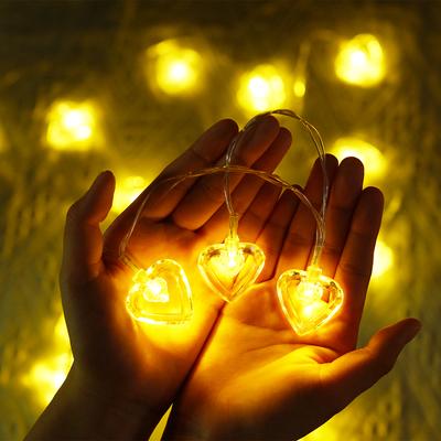 3m 20led Ghirlandă Luminoasă Inimă Dulce Lumini Zână de Dragoste Alimentate cu Baterii Pentru Nuntă Ziua Îndrăgostiților Crăciun Decor Ghirlandă