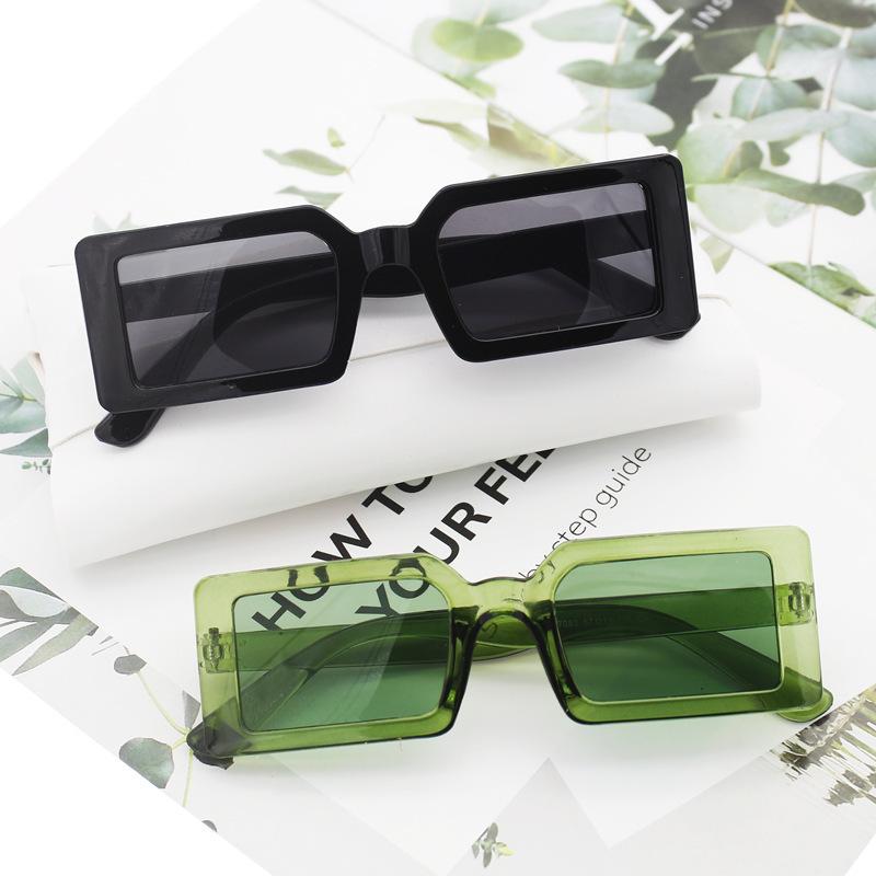 Square Sunglasses Women'S Small Frame Sunglasses Trendy Catwalk Sunglasses Street Shooting Retro