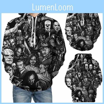 Soft And Comfortable 3d Printed Skull Hoodie For Men And Women With Drawstring Hood