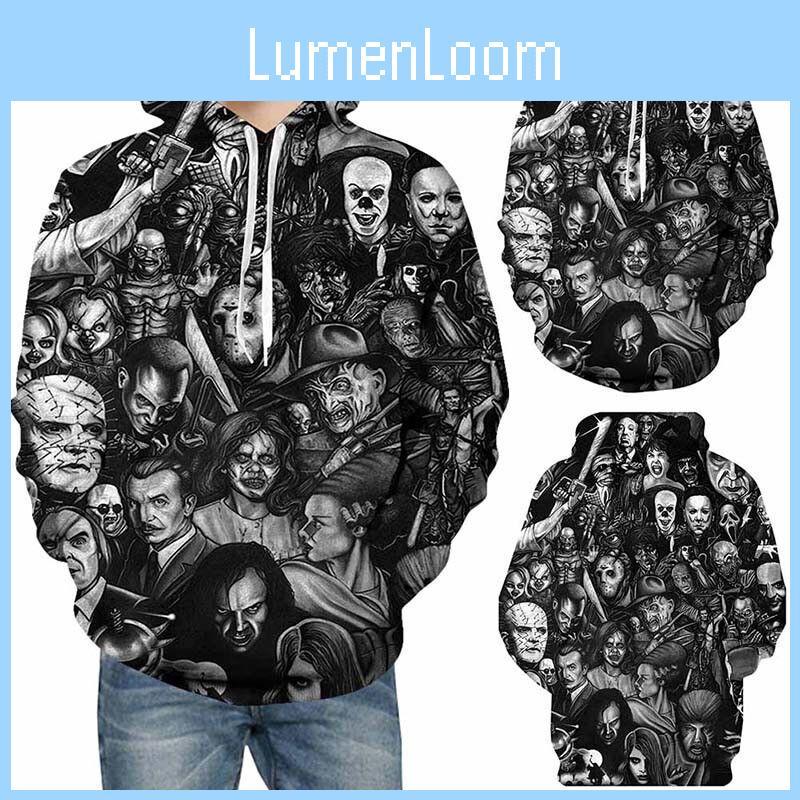Soft And Comfortable 3d Printed Skull Hoodie For Men And Women With Drawstring Hood