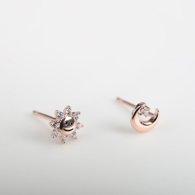 

Серьги для женщин Sun Flower Moon Асимметричные серьги Женские асимметричные серьги дизайна Can