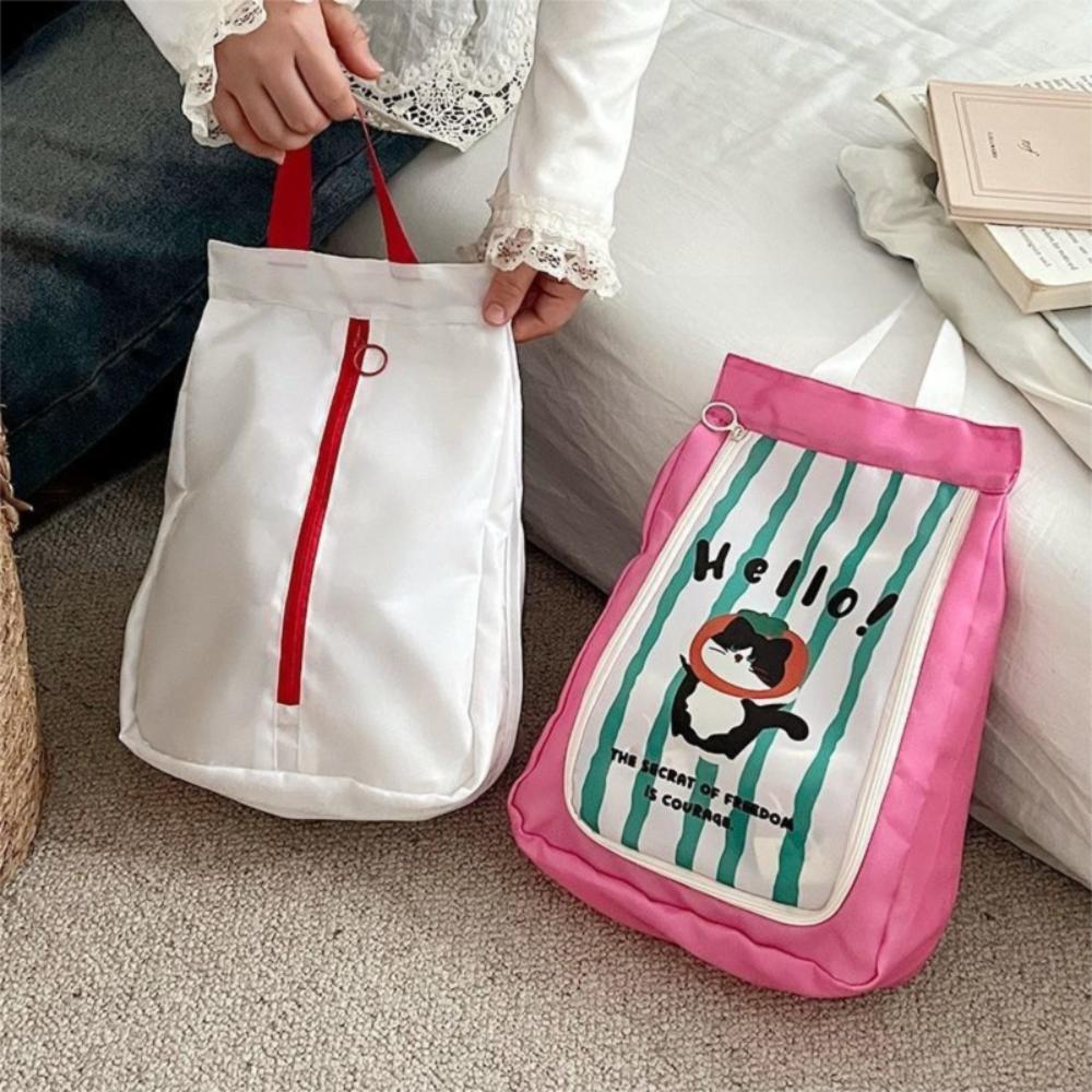 Portable Double Layer Travel Shoe Bag Waterproof Thickened Shoe Storage Bag Separate Storage Handheld Dustproof Shoe Bag Travel