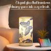 Night Lamp - Butterfly Themed Bedside Reading Lamp with Wooden Base for Night, Bed Room, Living Room, Home & Decor