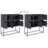 Sideboard Anthracite 100.5x39x107 Cm Steel