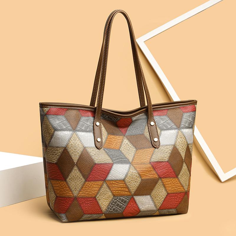Design Vintage Pattern Handbag High-grade Material Shoulder Bag New Classic Commuter Large Capacity Shopping Totes for Women MIT