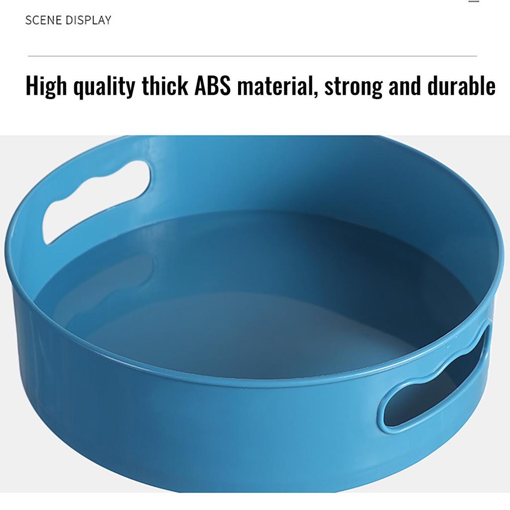 Multifunctional Bathroom Storage Box Rotatable Kitchen Storage Tray With Handle