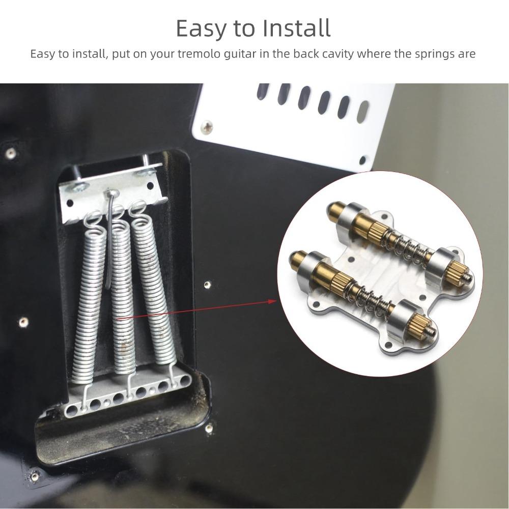 Metal Material Tremolo Bridge Stabilizer Silver+Golden Brass Arming Adjuster For Electric Guitar