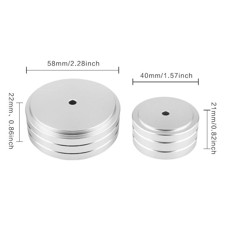 Speakers Spike Pads With Non-Slip Rubber Rings Applicable to Speakers, Subwoofers, Home Theater, Turntable DAC Feet Pad