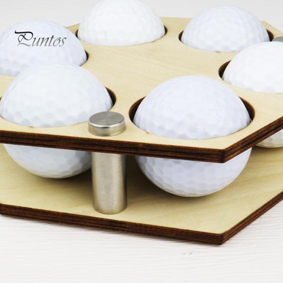 Wall Mount Golf Ball Holder Honeycomb Display Wooden Hexagonal Show Collector Stand Rack Decoration Enthusiasts Gift Easy to Install