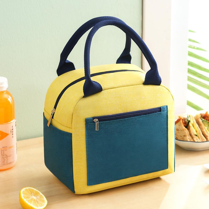 

Bag Insulated Bento Lunch Box Portable Aluminum Foil Thickened Fashionable Trend жёлтый