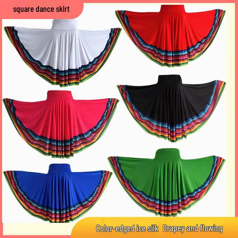2025 Nadměrná velikost Mini sukně proti odhalení pro Square Dance - 6 metrů, Barevná móda
