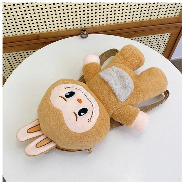 Labu Backpack Plush Toy Bag Cute and Super Cute Claw Machine Doll Exchange Gift