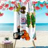 Krtek Art Print Beach Towel, Large Soft Quick Dry Towel for Beach Camping Swimming