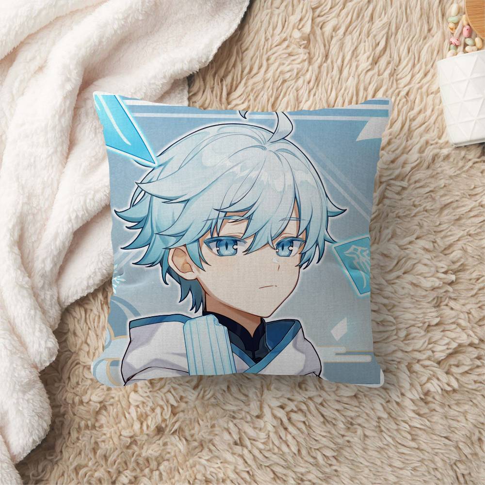 Chongyun Genshin Impact Cushion Cover Inches Farmhouse Decor Home Throw Pillow Covers for Couch Decorations