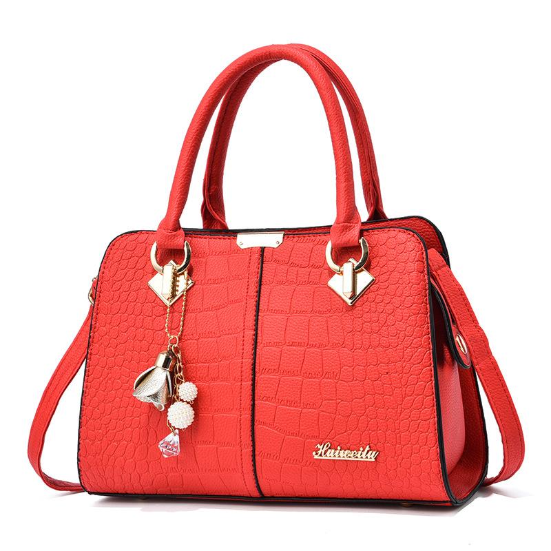 Luxury Handbag Women Female Shoulder Bags Crossbody Bag with Tassel Hanging Large Capacity Ste Pattern Print Tote Sac A Main