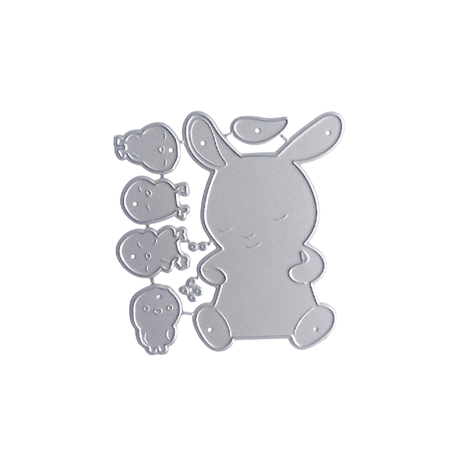 

Animal Rabbits Shape Cutting Dies Scrapbooking Die Cut Templates Carbon Steel Cutting Dies for Scrapbooking Card Making