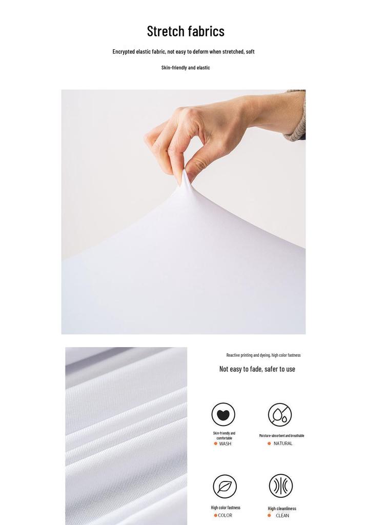 Elegant Milk Silk Round Tablecloth - Luxurious Light Feel & Elastic Fit, White Ins Style
