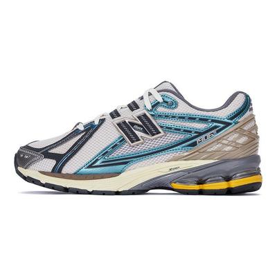 1906R New Spruce Unisex Sneakers Creme Metallic-Blaugrün M1906RRC