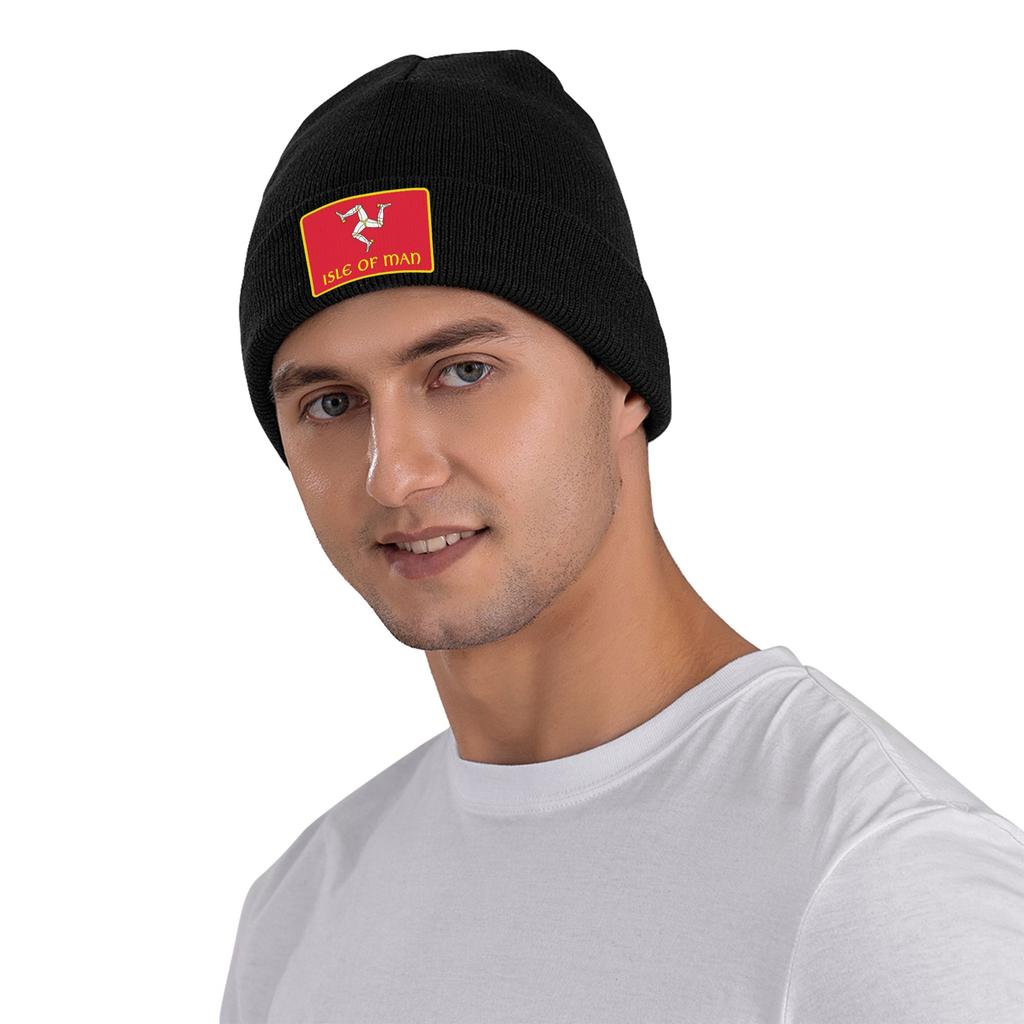 Isle Of Man Motorcycle Racing Warm Knitted Cap Winter Knit Bonnet Hat Skullies Beanies Hip Hop Caps for Unisex