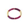 Bracelet Géométrique en Bambou Imprimé Léopard pour Femme - Accessoire de Mode Haut de Gamme