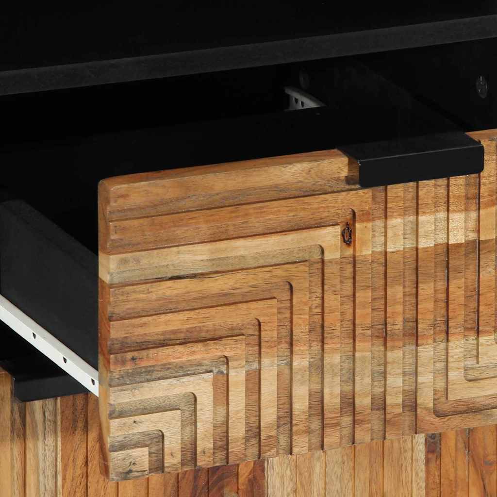 Bathroom Cabinet Brown 38 X 33 X 160 Cm Solid Mango Wood