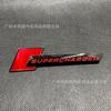 2026 3D Aluminum Alloy Supercharged Logo Car Rear Trunk Fender Emblem Badge Stickers Decal for wsx1 A3 A4 A5 A6 A7 A8 Q3 Q5 Q7