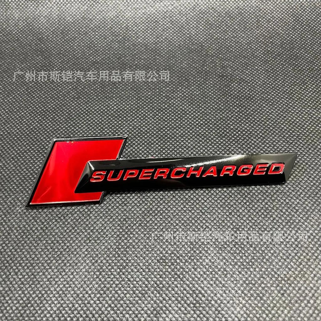 2026 3D Aluminum Alloy Supercharged Logo Car Rear Trunk Fender Emblem Badge Stickers Decal for wsx1 A3 A4 A5 A6 A7 A8 Q3 Q5 Q7