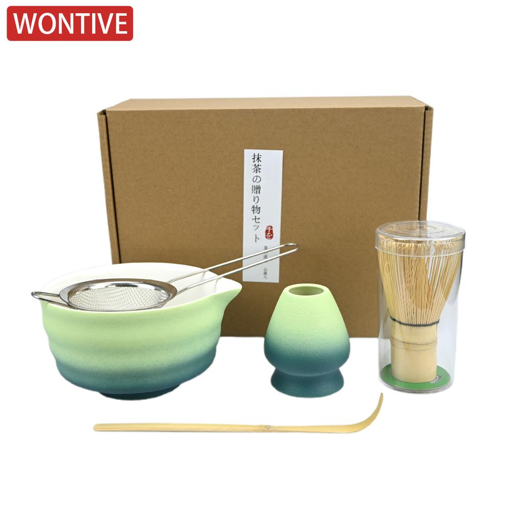 5pcs/set Japanese Matcha Set Handmade Home Matcha Bowl Bamboo Whisk Teaspoon Tea Set Tea Making Tool Accessories Tea Lovers Gift