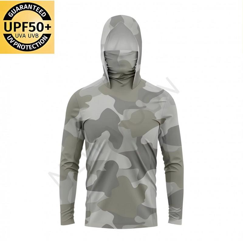 Quick-Dry UV Protection Fishing Shirt Men Women Lightweight Breathable Camo Outdoor Sunproof Top