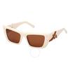 Mcm Roviex Cat Eye Ladies Sunglasses Mw0021 25j 52