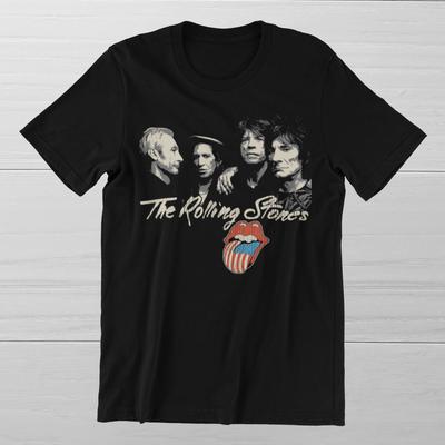 THE ROLLING STONES Mick Jagger 60er Englische Rockband Ringgesponnenes Baumwoll-T-Shirt Unisex T-Shirt