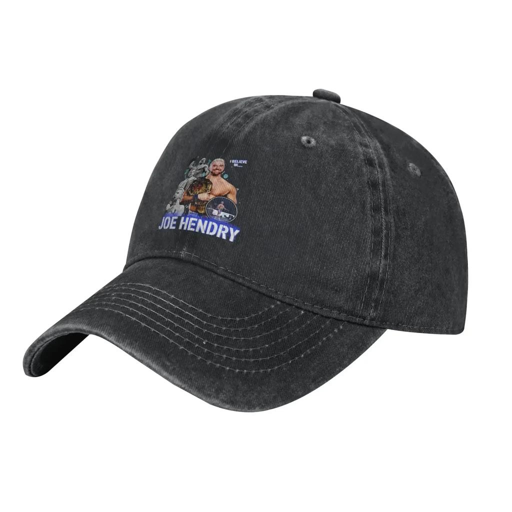 Say His Name Joe Hendry Unisex Women Baseball Cap Distressed Denim Hats Cap Retro Outdoor Workouts Adjustable Snapback Hat
