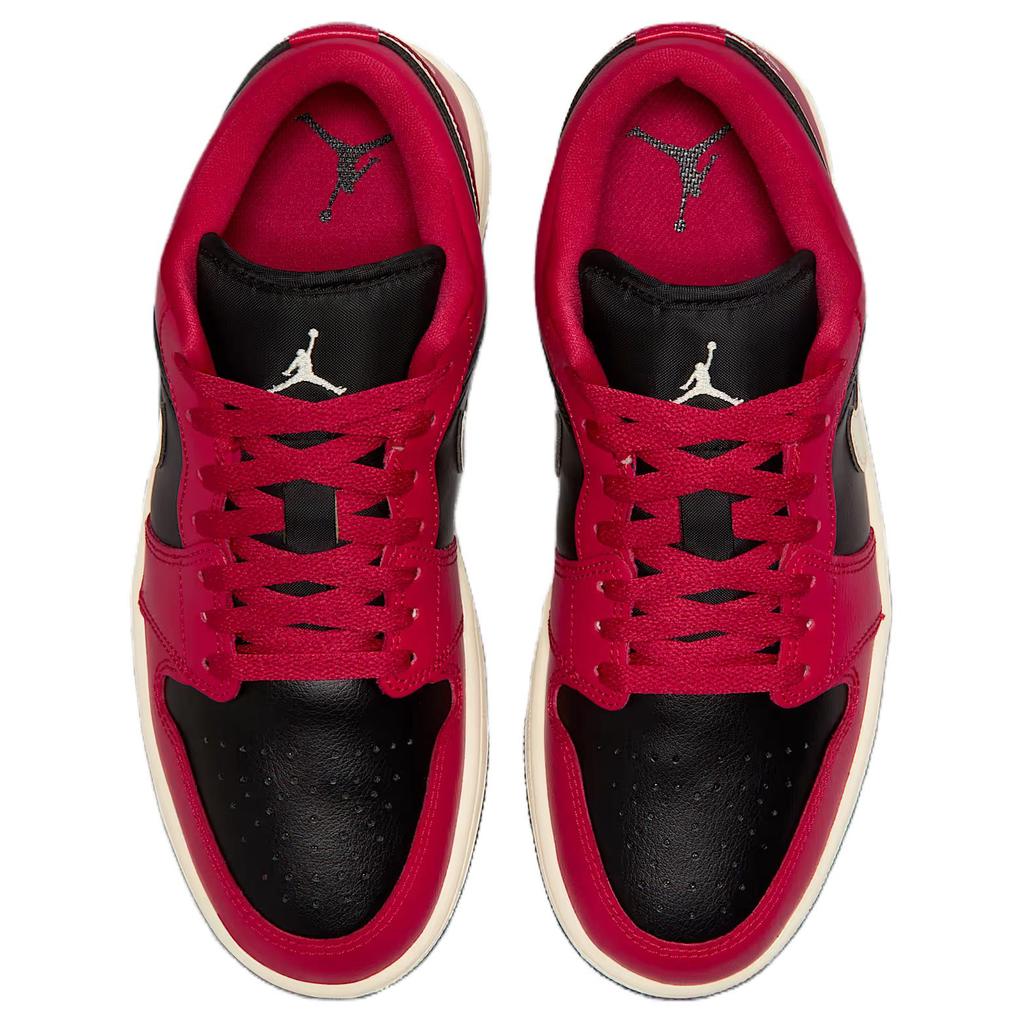 Air Jordan 1 Low Mystic Hibiscus Black Women Sneakers Red Coconut-Milk DC0774-605